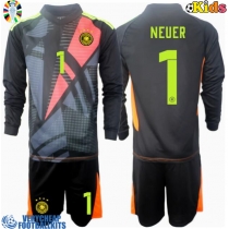 Germany Manuel Neuer #1 Goalkeeper Replica Home Minikit Euro 2024 Long Sleeve (+ pants)